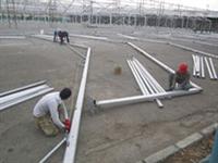 آغاز ساخت سالن‌های نمایشگاه و انتقال خطوط برق و مخابرات 