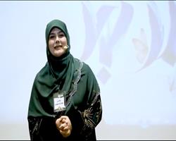 اجرای نرجس رضازاده مقدم در دومین دوره مسابقات ملی‌ ارائه سه‌ دقیقه‌ای (بخش پژوهش)