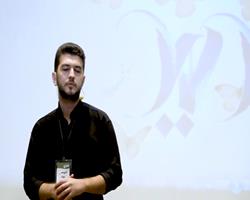 اجرای امیر حسین بهزاد در دومین دوره مسابقات ملی‌ ارائه سه‌ دقیقه‌ای (بخش پژوهش)